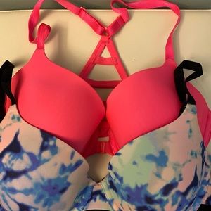 Two Victoria’s Secret bras.